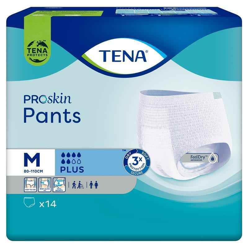 TENA Pants Proskin Plus Medium 14 Pack