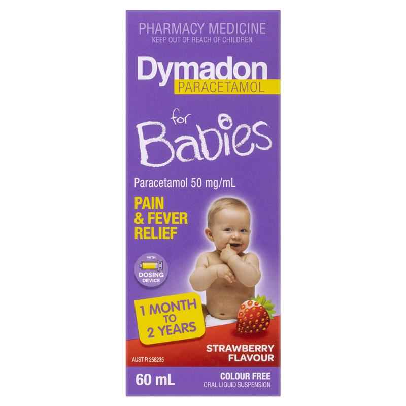 Dymadon for Babies Strawberry 1 Month - 2 Years 60ml