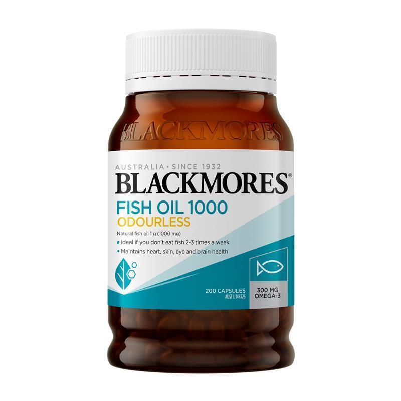 Blackmores Odourless Fish Oil 1000mg 200 Capsules - GimmeNow