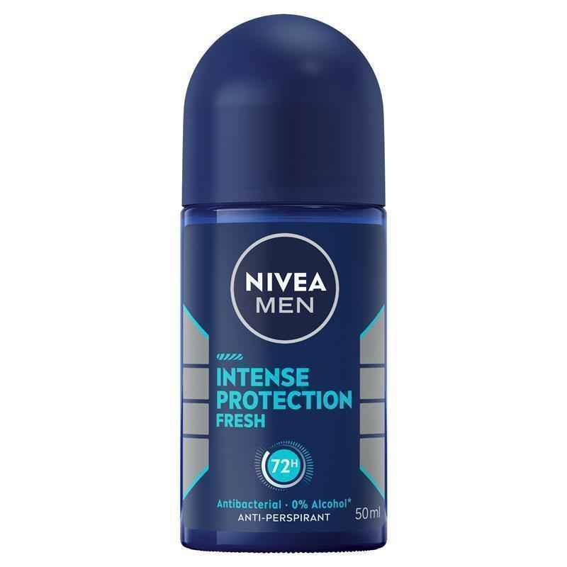 NIVEA MEN Intense Protection Fresh Roll On Deodorant 72H Protection 50ml