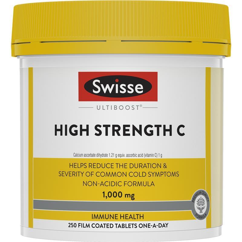 Swisse High Strength Vitamin C 1000mg 250 Tablets Exclusive Size - GimmeNow