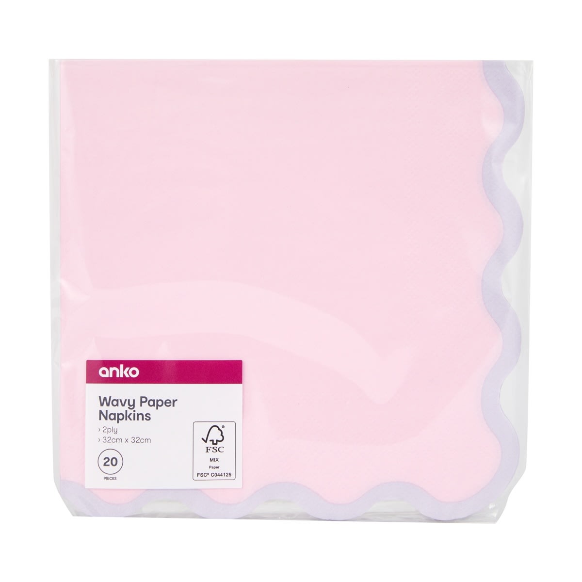 20 Piece Wavy Paper Napkins