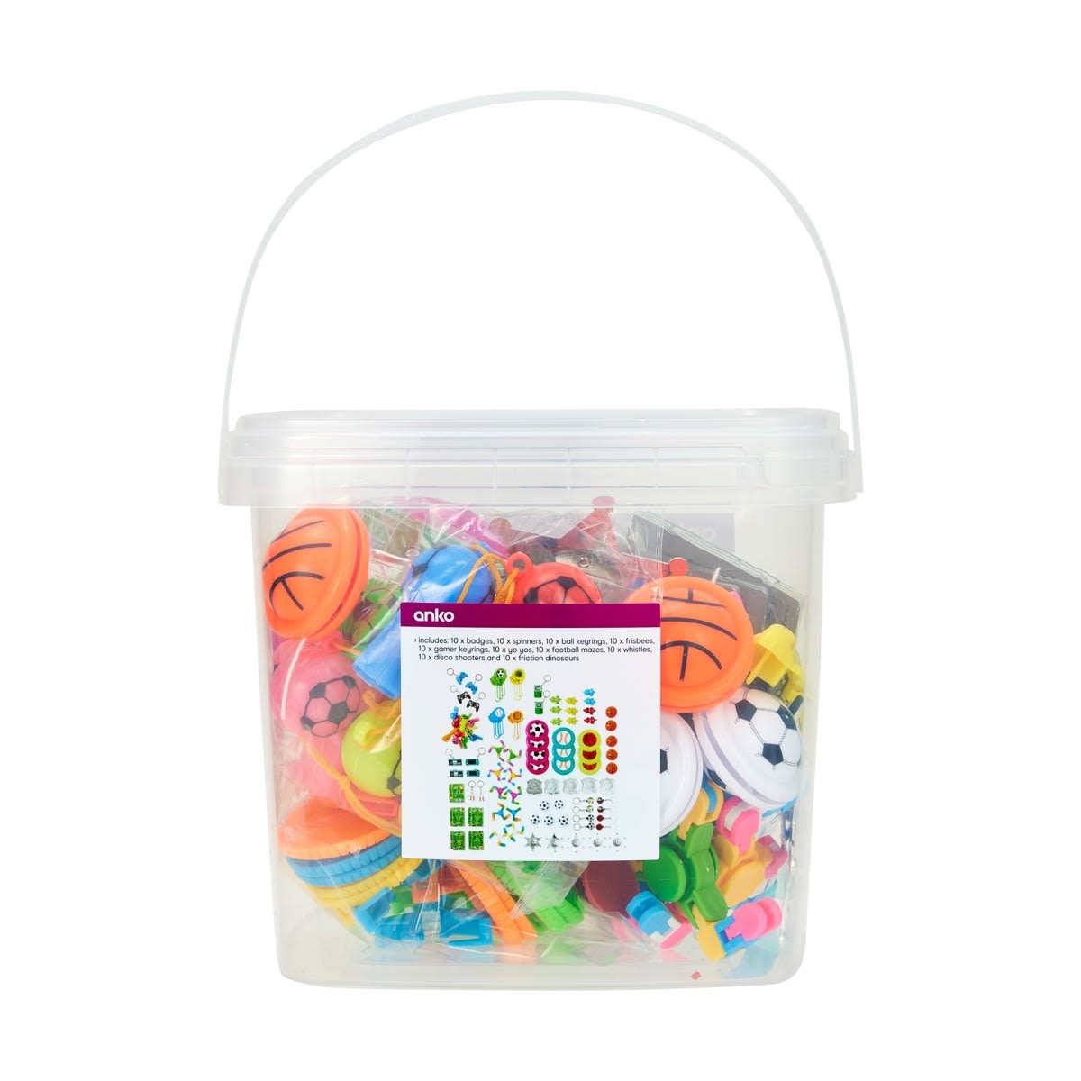 100 Piece Sporty Players Party Favour Pack