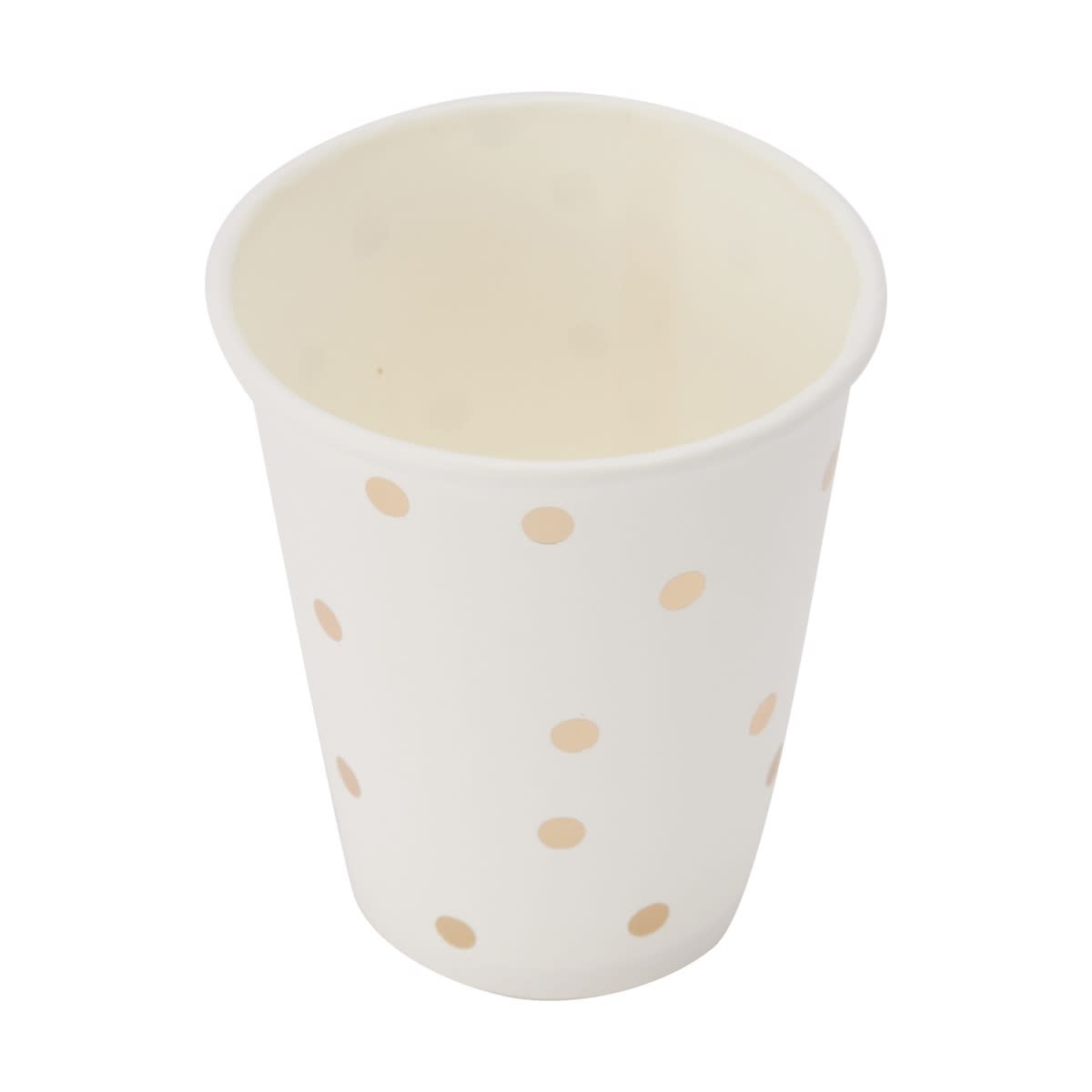 24 Pack Gold Foil Dot Paper Cups