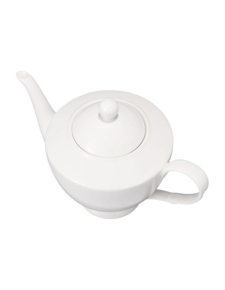 Basics Classic Teapot With Infuser 1L in White