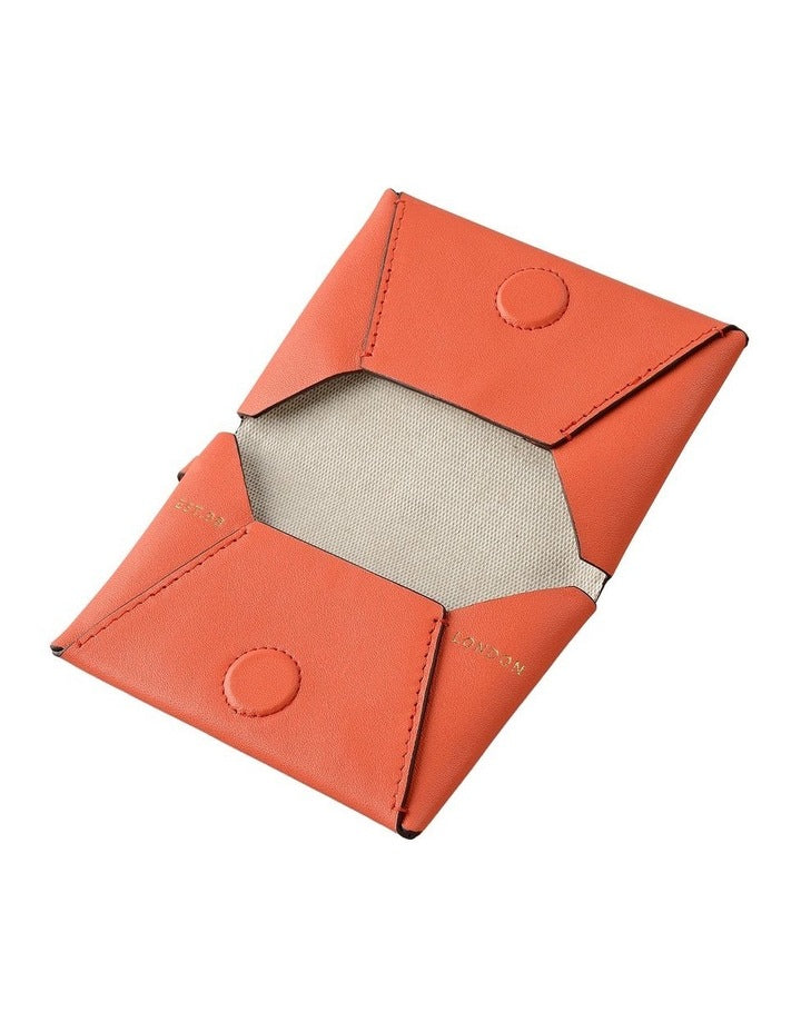 The Connaught Small Credit Card Holder in Lobster