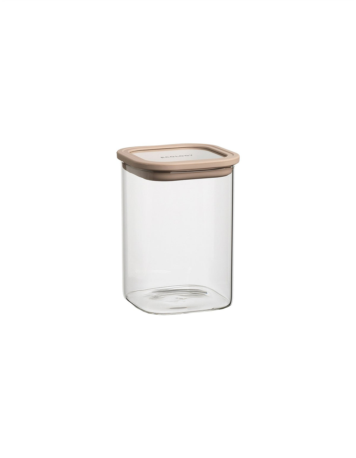 STORE SQUARE PANTRY CANISTER 1.1L ALMOND