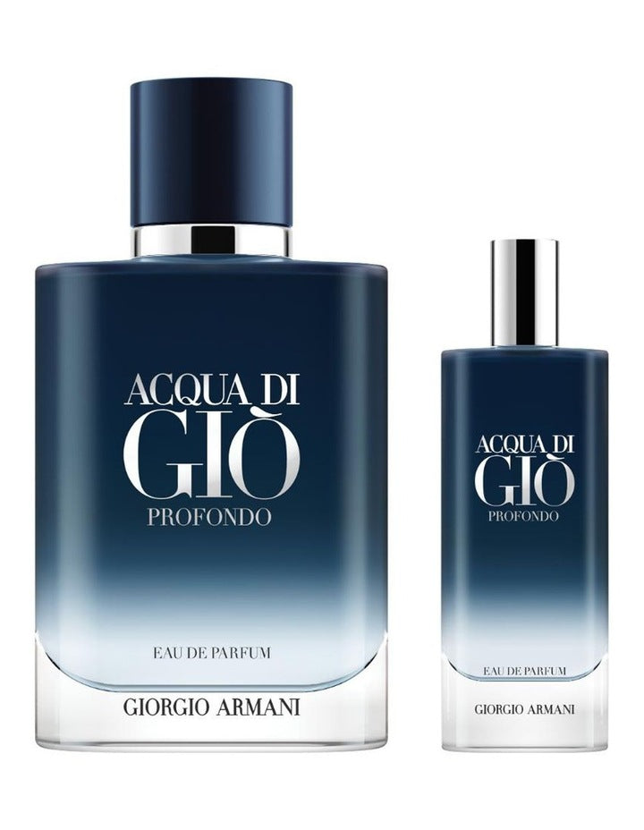Acqua Di Gio Homme Profnodo EDP 100ml Set (Includes ADGH Profondo EDP 15ml)