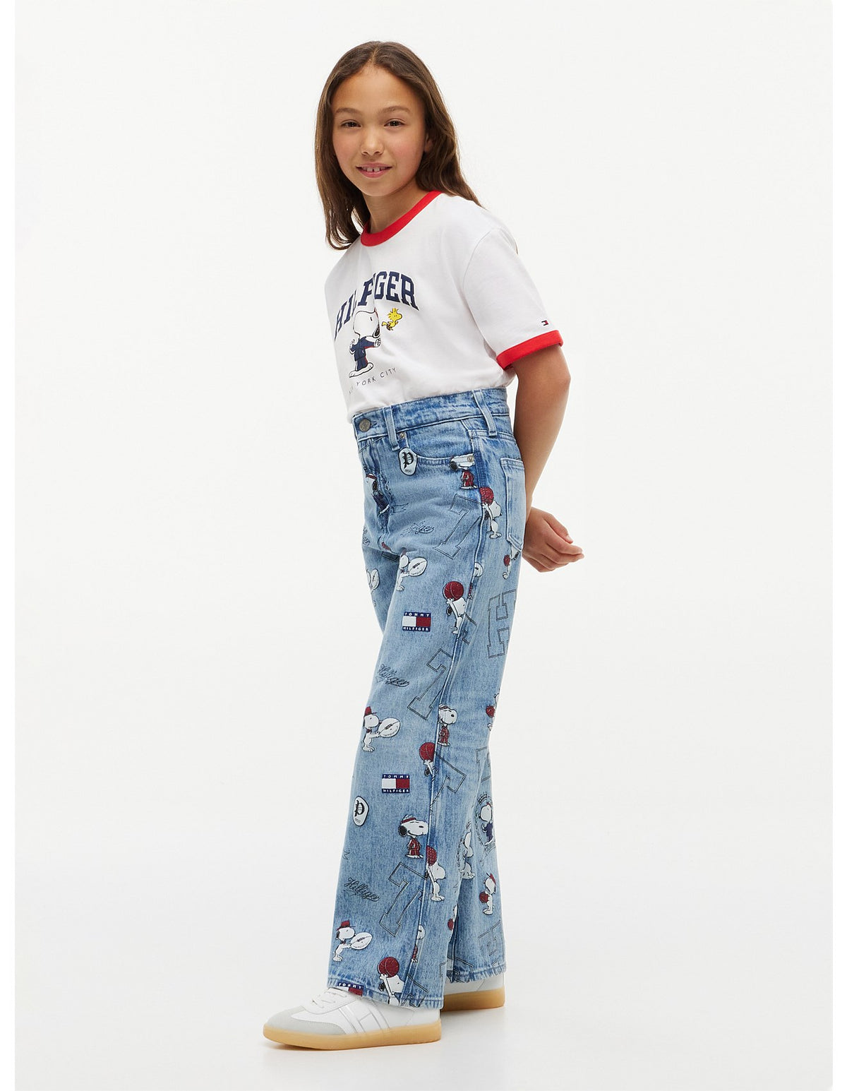 Girls 8-16 Mabel High Rise Wide Leg Peanuts® Jeans