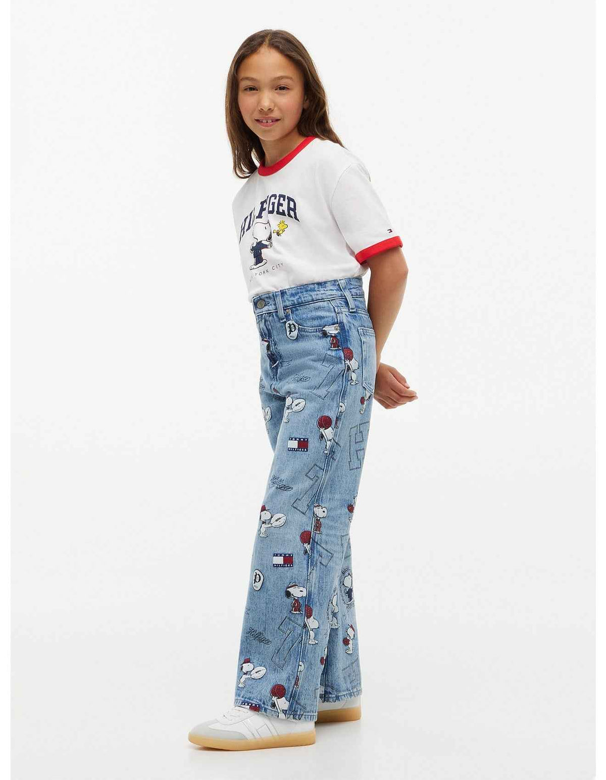 Girls 8-16 Mabel High Rise Wide Leg Peanuts® Jeans