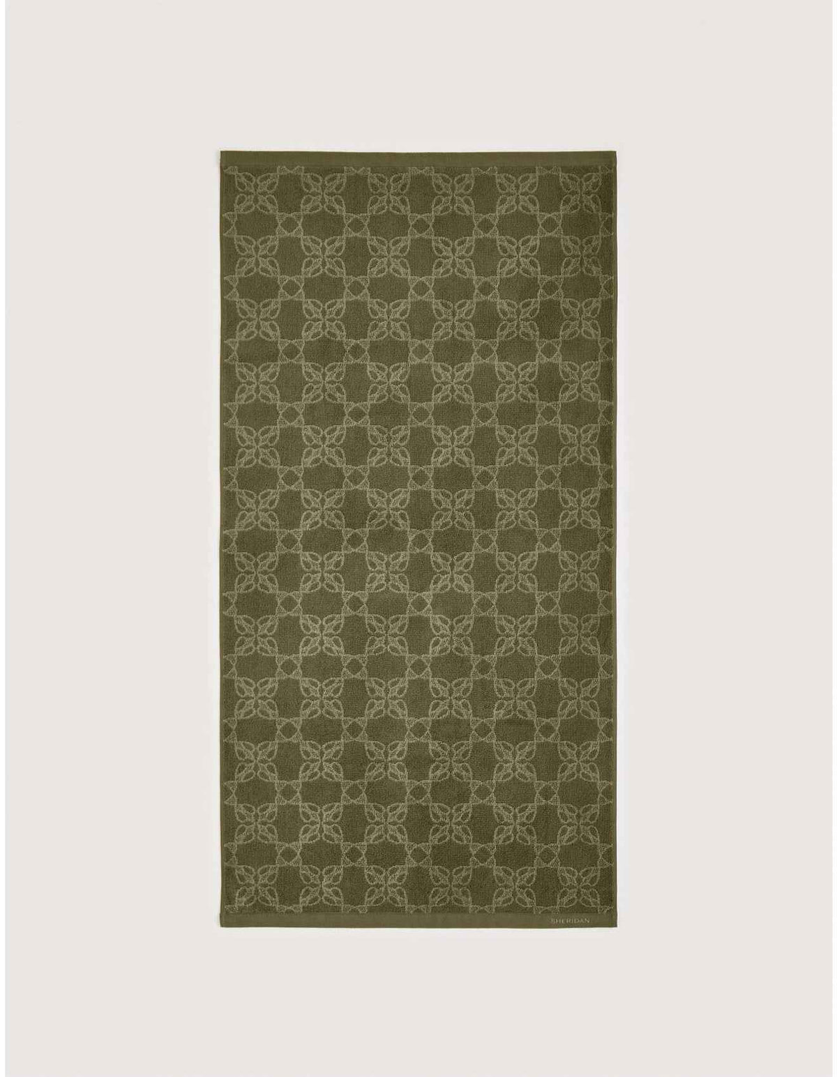 LANO HAND TOWEL IN GREEN OLIVE