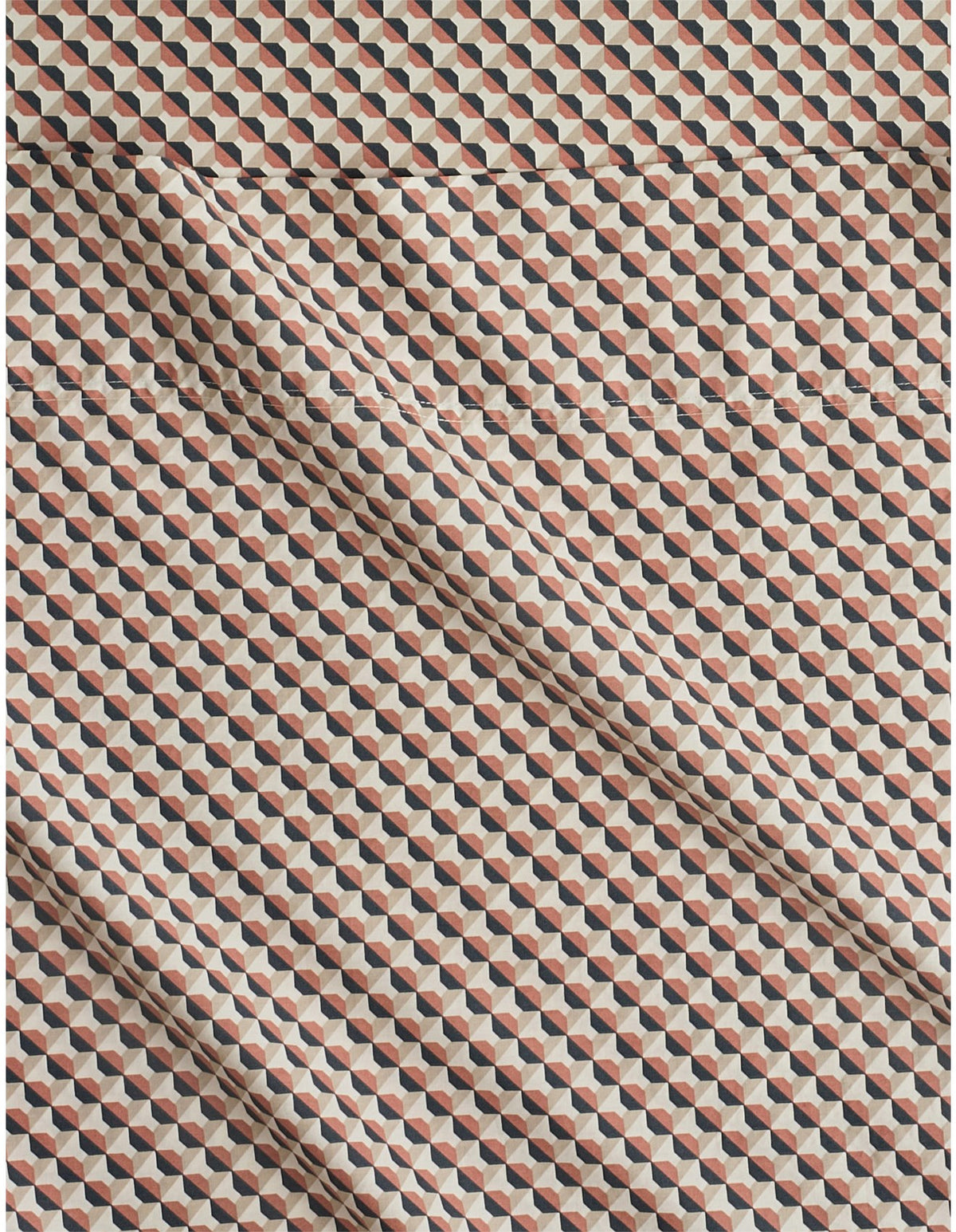 BAYLEY MICRO GEO DOUBLE SHEET SET IN SESAME