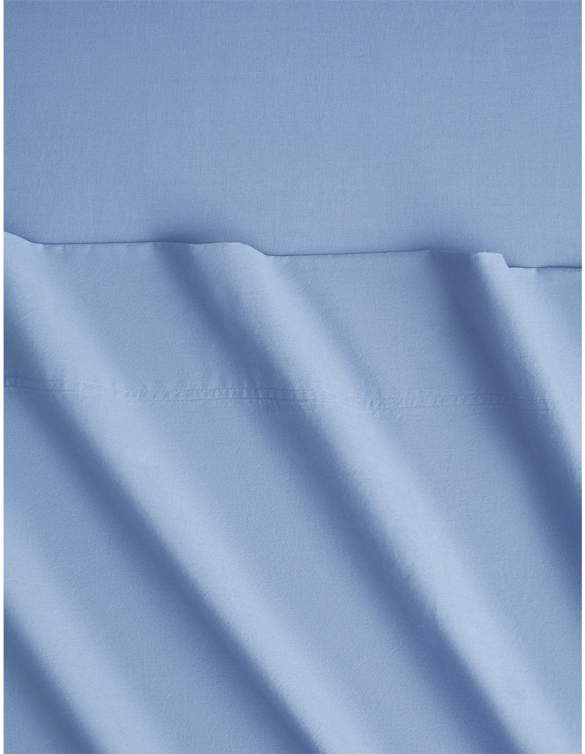 BAYLEY WASHED PERCALE QUEEN SHEET SET IN CORNFLOWER