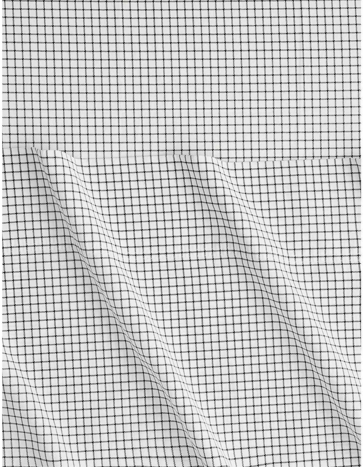BAYLEY WINDOWPANE DOUBLE SHEET SET IN MIDNIGHT