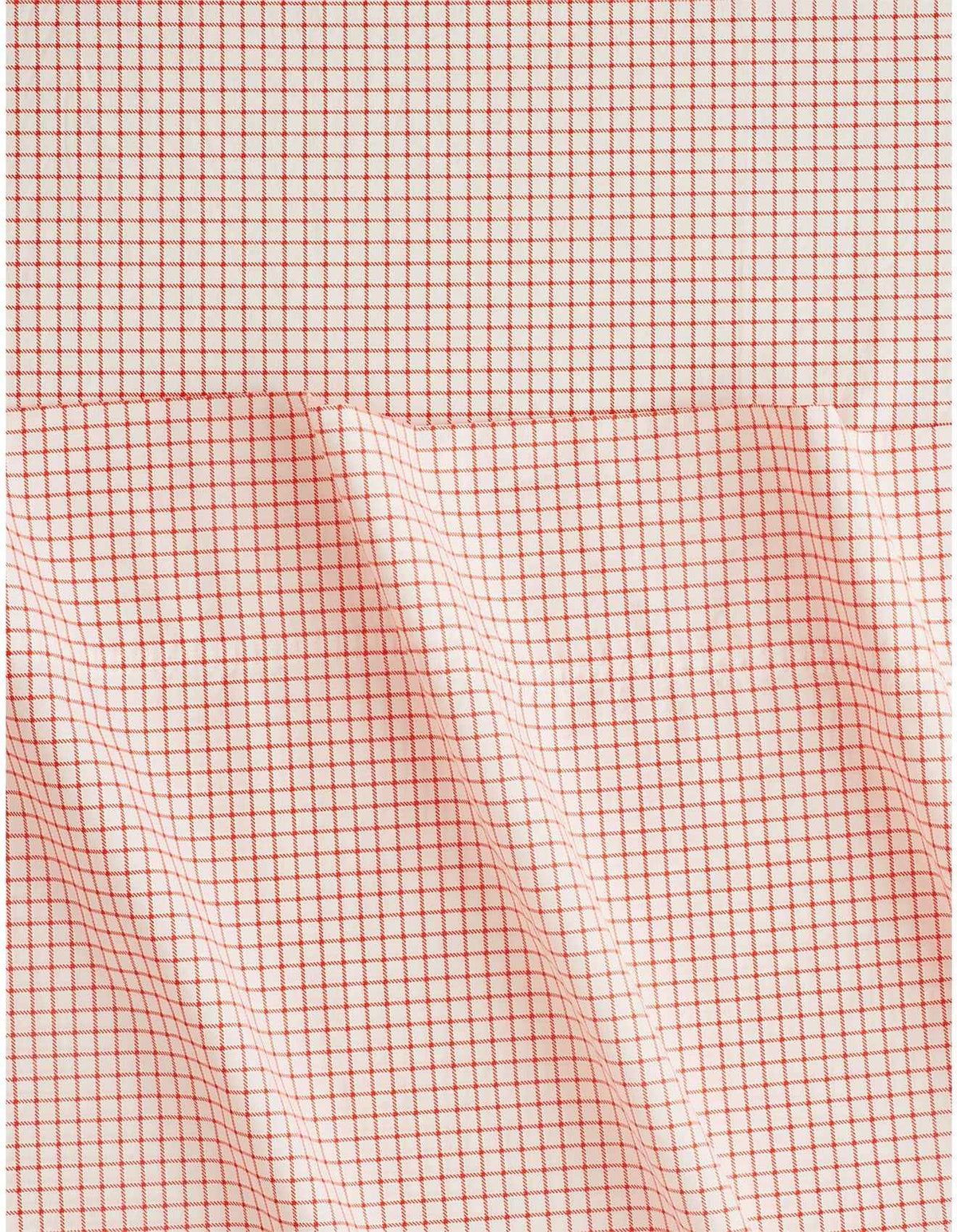BAYLEY WINDOWPANE KING SINGLE SHEET SET IN POPPY