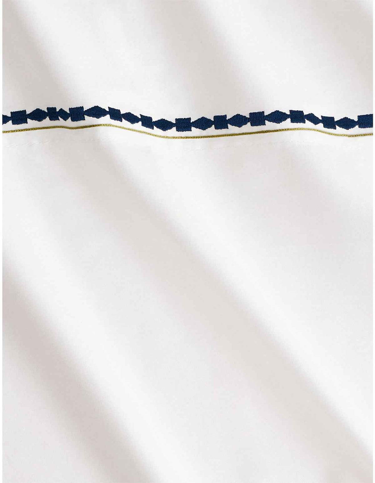 JENKINS TAILORED PILLOWCASE PAIR IN DEEP BLUE
