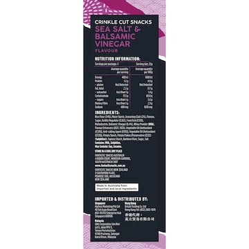 Fantastic Delites Snacks Sea Salt & Balsamic Vinegar 100g