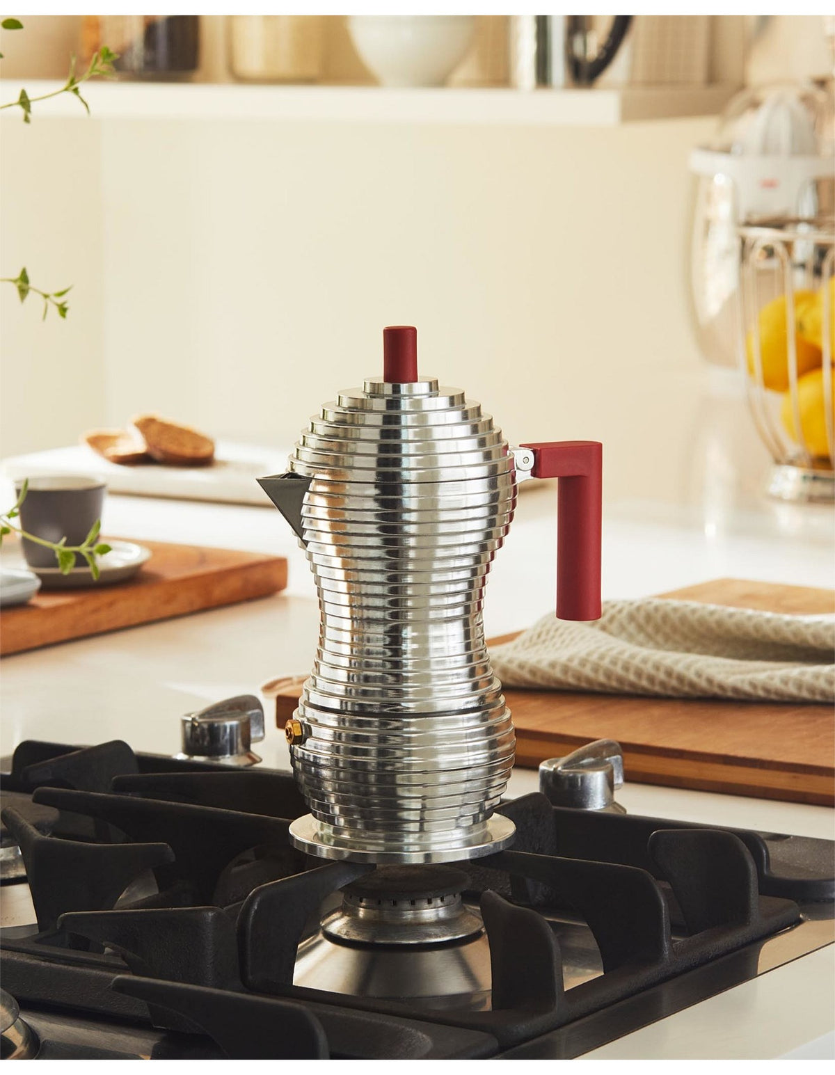 Pulcina Espresso Coffee Maker Red - 3 Cup