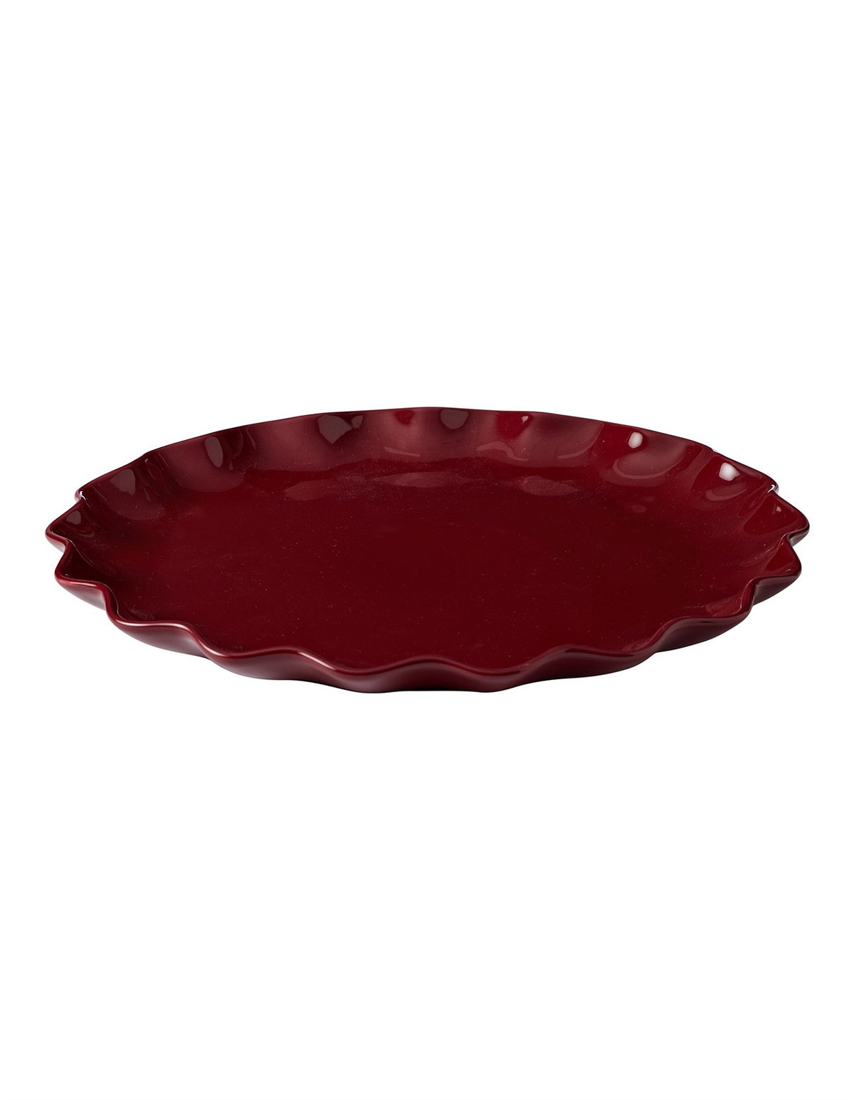 Ruffle Round Platter 32cm Elderberry