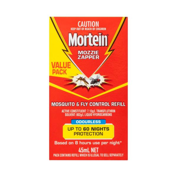MORTEIN PEACEFUL NIGHTS MOSQUITO & FLY PLUG IN 45ML REFILL