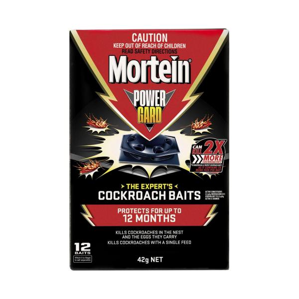 MORTEIN POWERGARD COCKROACH BAITS 12PACK