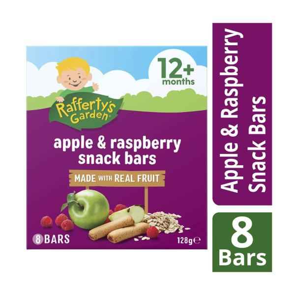 Apple & Raspberry Snack Bars with Real Fruit Baby Food Snack 12+ Months