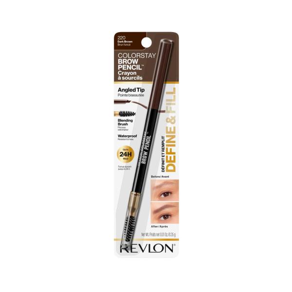 REVLON COLORSTAY #004 DARK BROWN BROW PENCIL 0.35GRAM