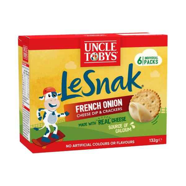 Le Snak French Onion Dip & Crackers School Lunchbox Snacks