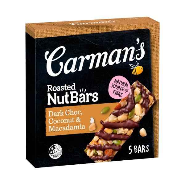 Dark Choc Macadamia & Coconut Nut Bar 5 Pack