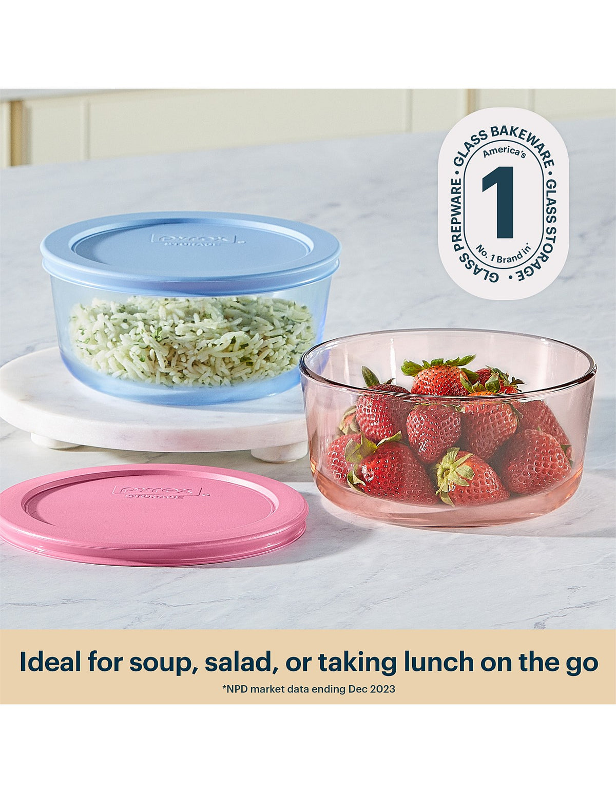 SIMPLY STORE TINTED FOOD STORAGE SET OF 2