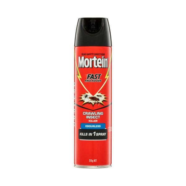 MORTEIN FAST KNOCKDOWN CRAWLING INSECT KILLER ODOURLESS 350G
