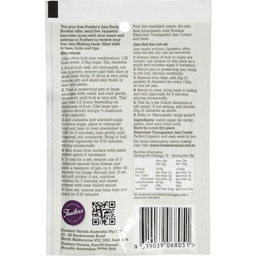Fowlers Baking Aids Vacola Jamsetta 50g