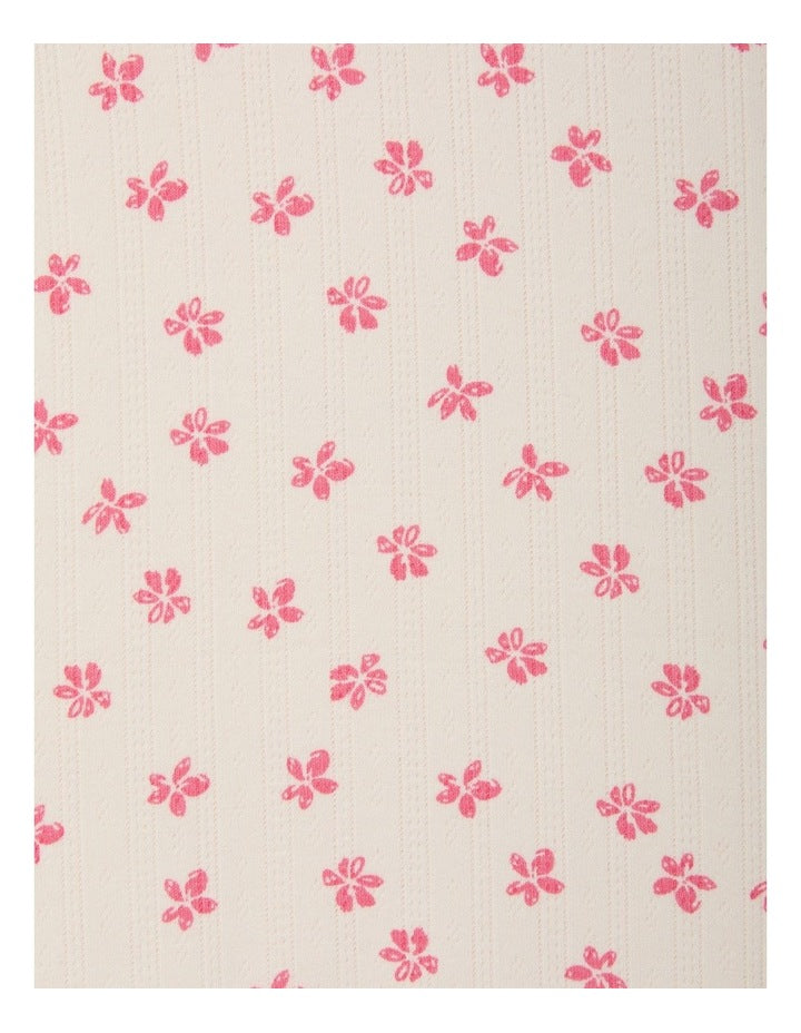 Baby Pointelle Coverall in Petal Pop