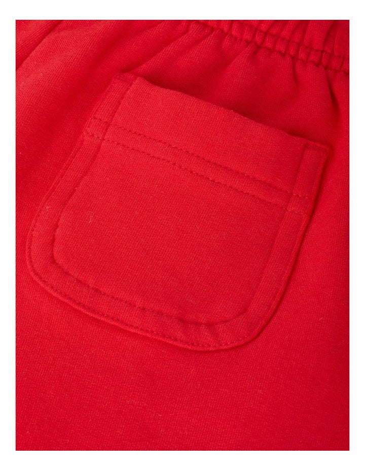 Kids Soft Threads Trackie in Lucky Scarlet