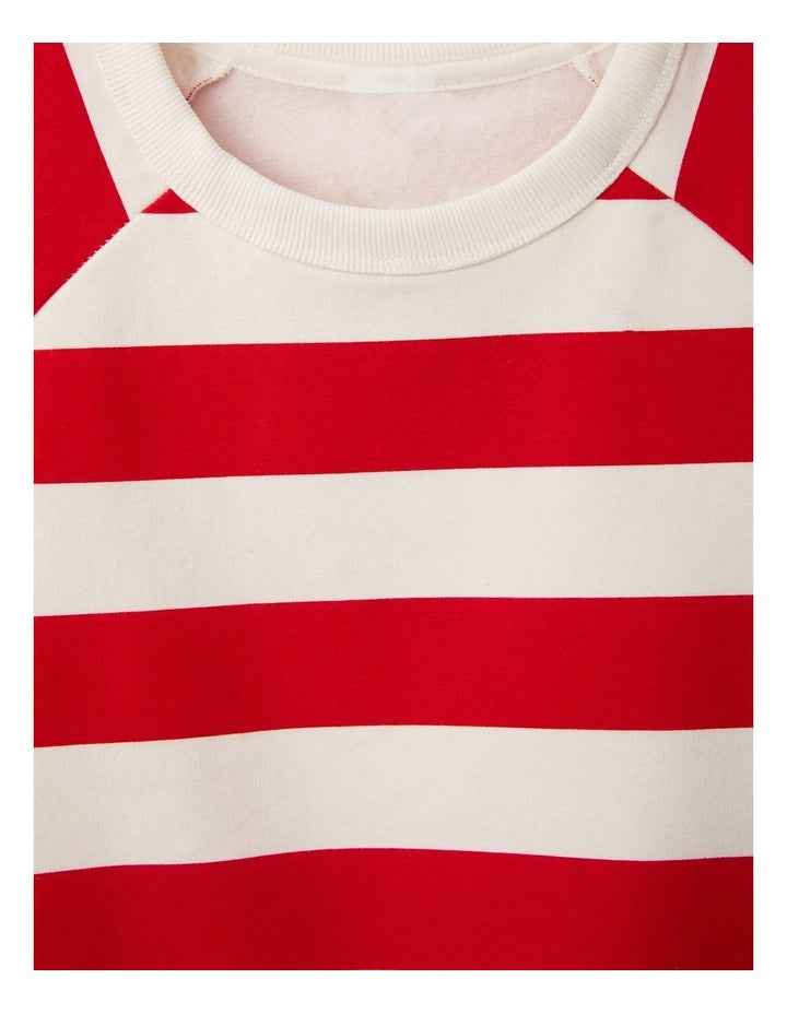 Soft Threads Pullover Jumper in Print Horizontal