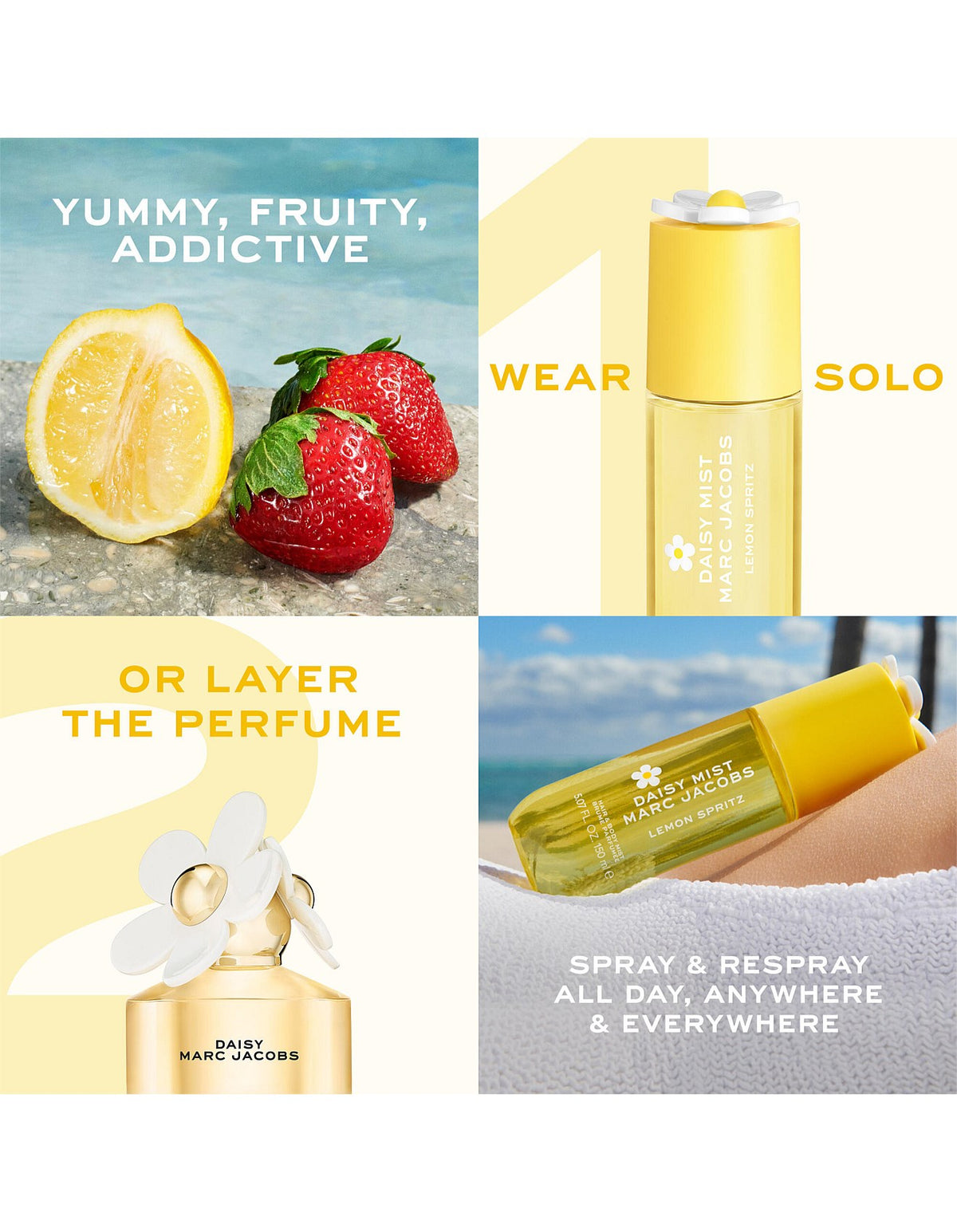 Marc Jacobs Daisy Lemon Spritz Body Mist 150ml