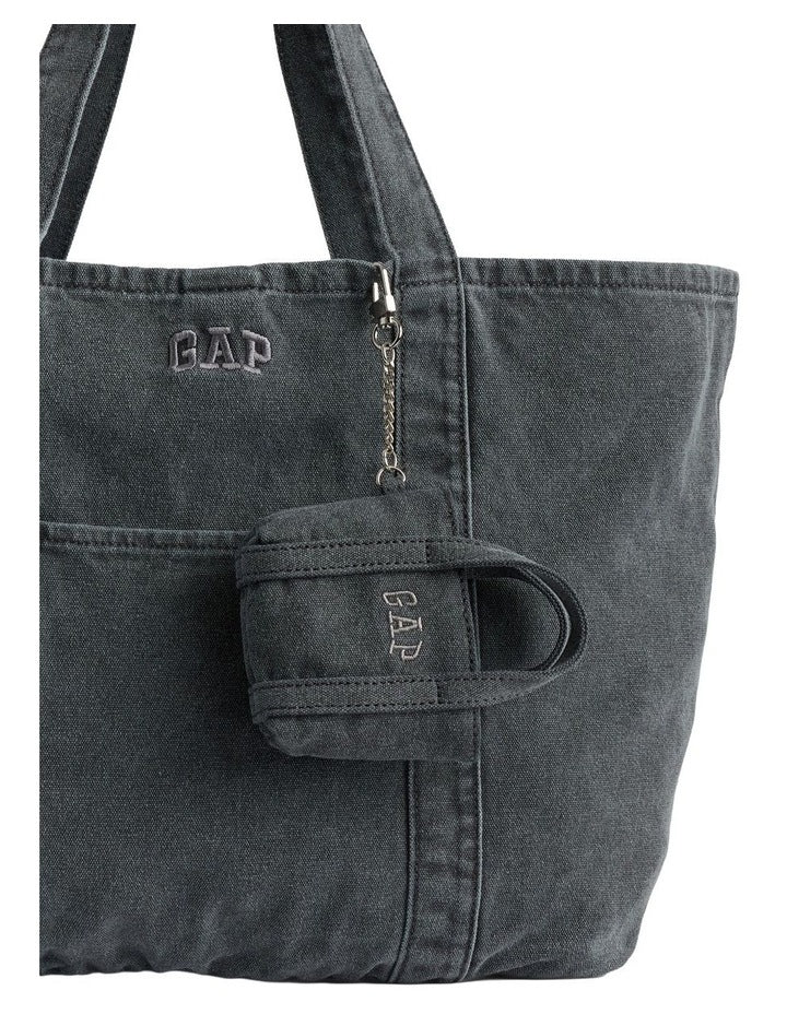 Logo Tote Bag in Moonless Night