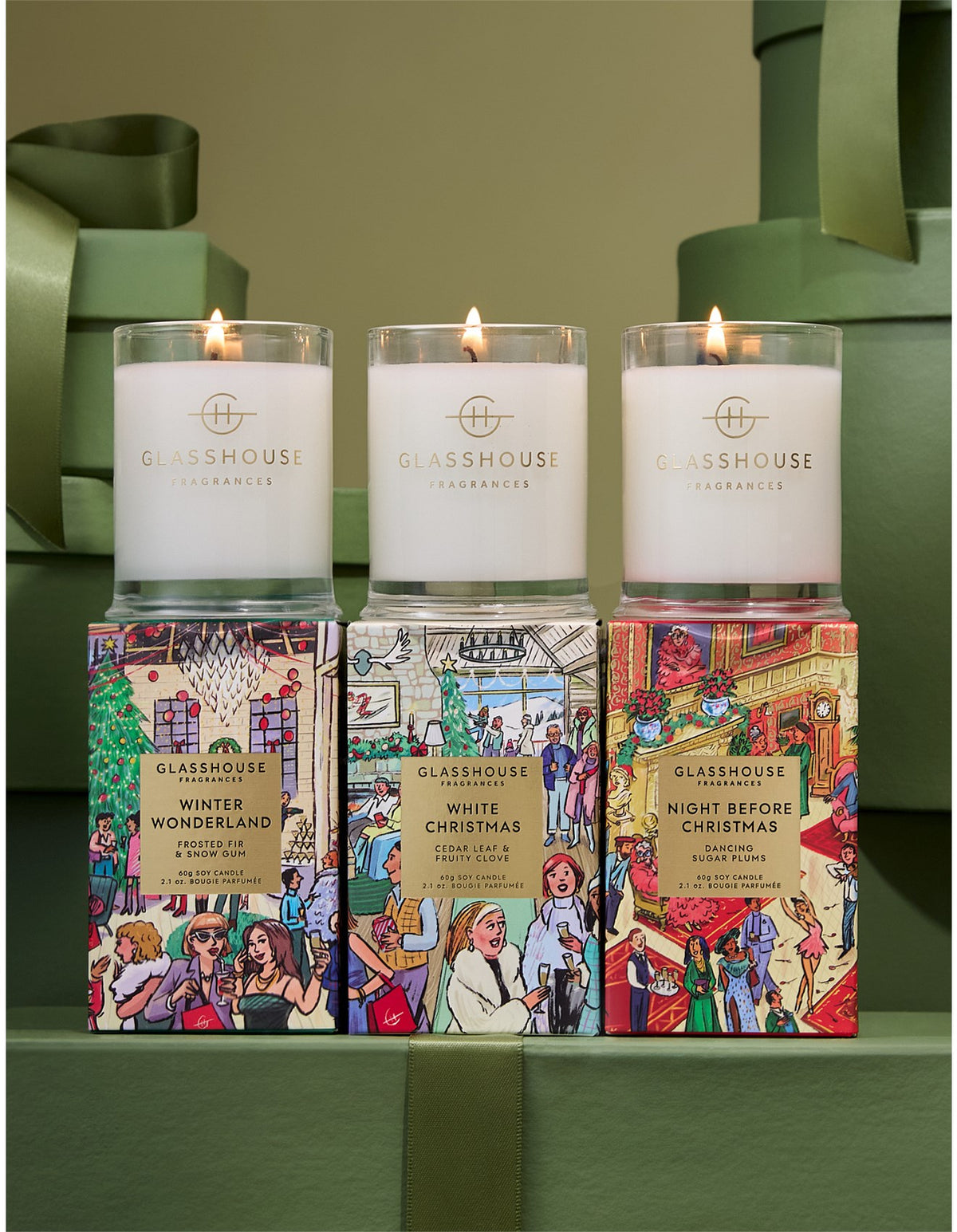 Christmas Candle Trio 3 x 60g