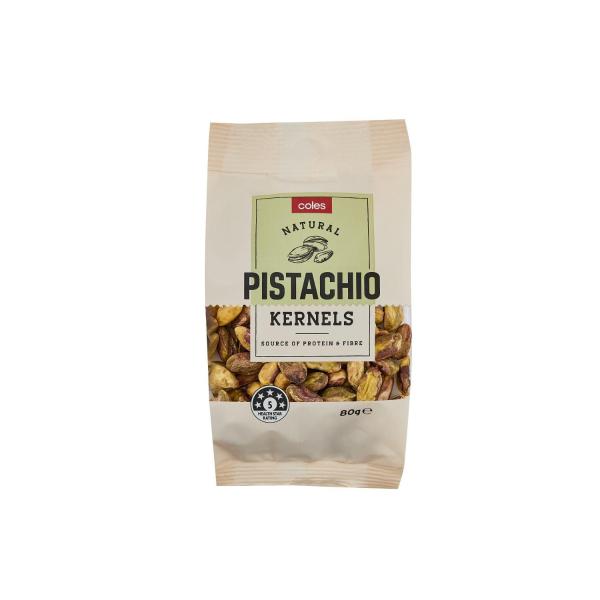 COLES PISTACHIOS 80G