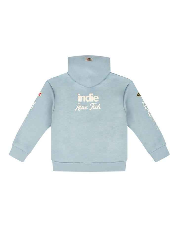 The Race Tech Hoodie (3-7 Years) in Water Blue
