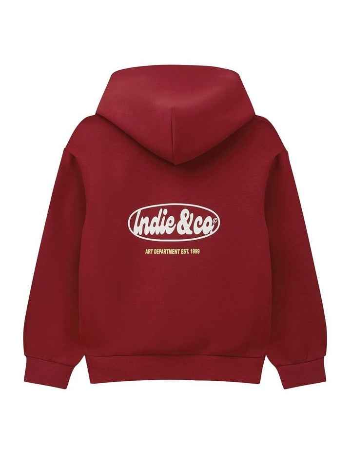 The Holloway Hoodie (8-16 Years) in Fire Red