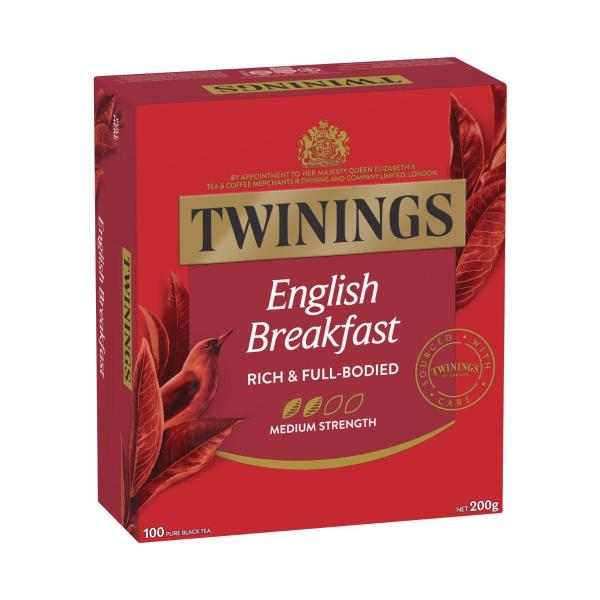 TWININGS TEA BAGS:ENGLISH BREAKFST:.:100 PACK