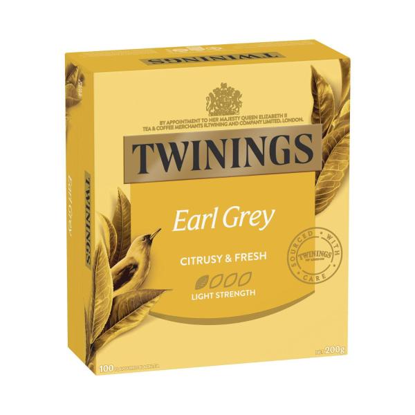 TWININGS TEA BAGS:EARL GREY:.:100 PACK