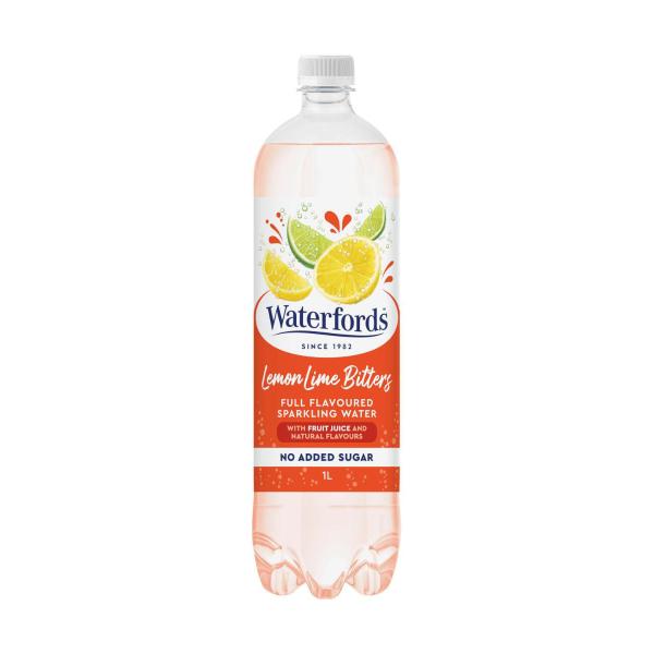 WATERFORDS LEMON LIME BITTER SPARKLING WATER 1 LITRE