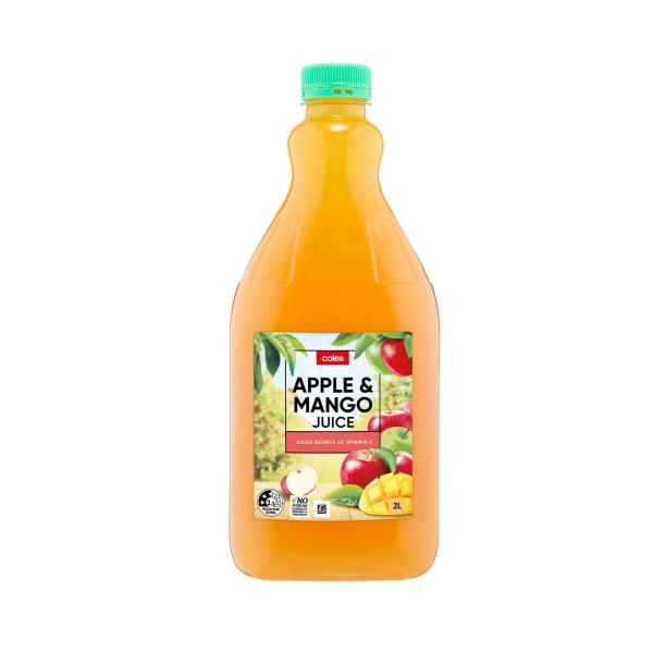 COLES JUICE:APPLE MANGO:.:2 LITRE