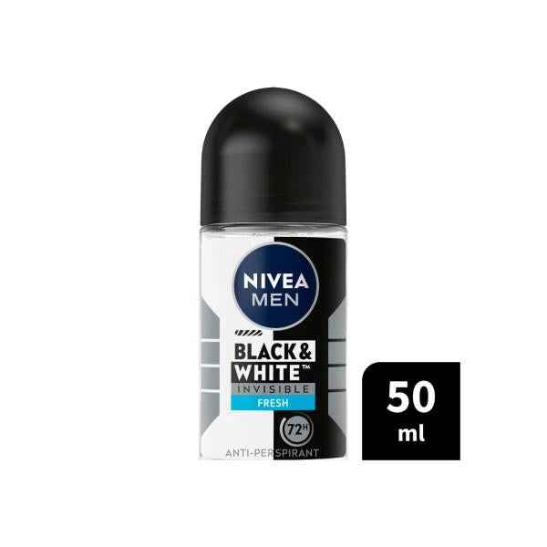 Deo Roll On Men Invisible Black And White Fresh