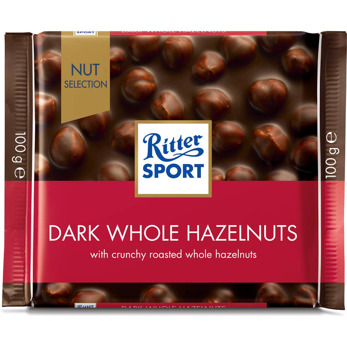 Ritter Sport Dark Whole Hazelnuts Whole Hazelnut 100g