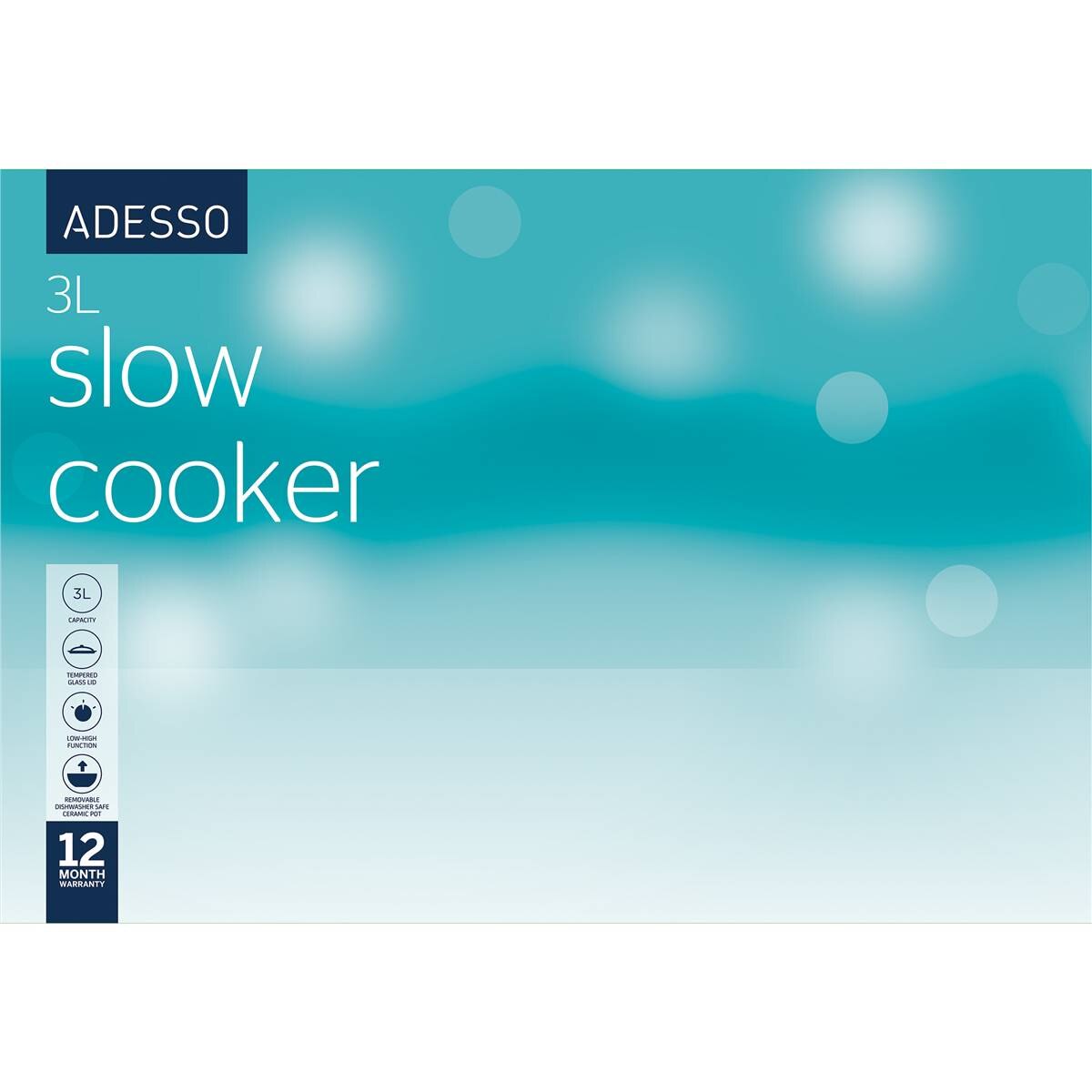 Adesso 3l Slow Cooker Each