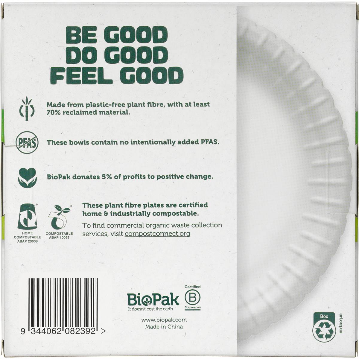 BioPak Side Plates Side Plates 18cm 20 Pack