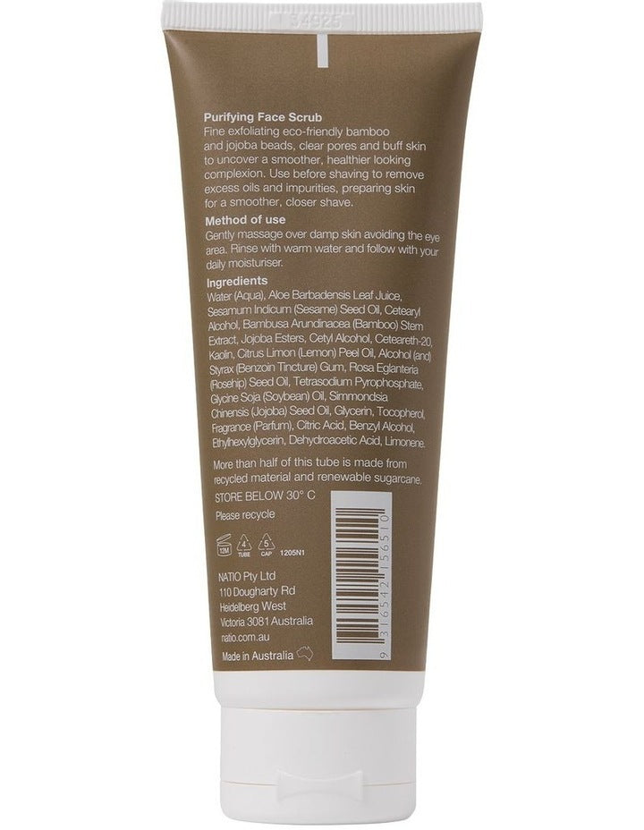 Natio for Men Purifying Face Scrub 100g